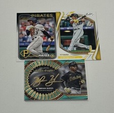 Ke’Bryan Hayes Pirates Golden Graphs Auto # 3/ 30- Absolute/ Topps (3) Card Lot!