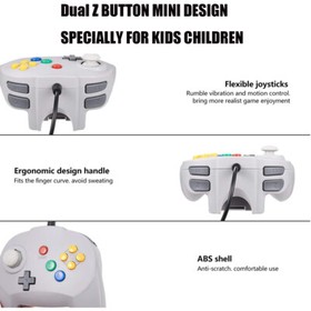 Upgraded N64 Wired Controller Replacement Gamepad for Nintendo 64 Game Console
