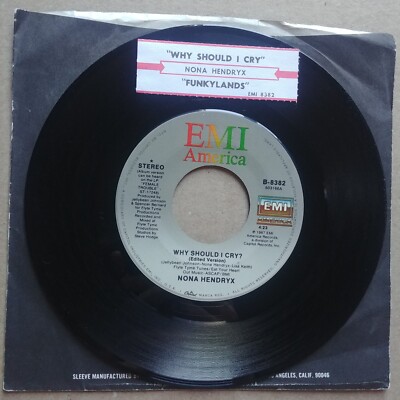 NONA HENDRYX Why Should I Cry 45 7'' FUNK SOUL Record Vinyl EMI Records 1987