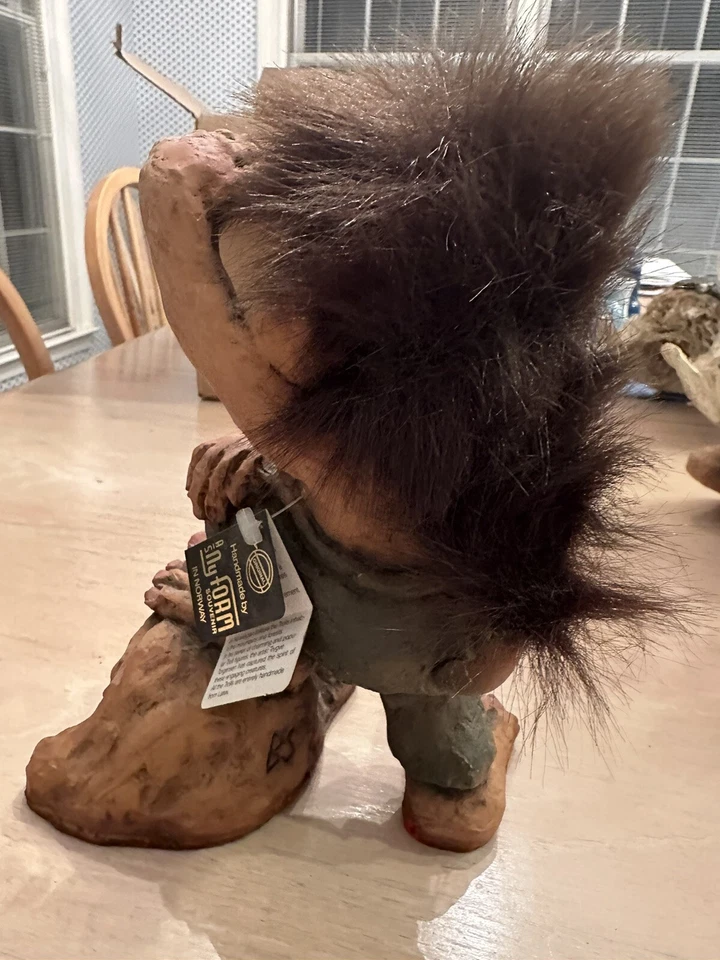 Винтажный норвежский тролль Nyform 8 дюймов No505 1990-е с оригинальной биркой. Trollstigen - Изображение 4 из 4