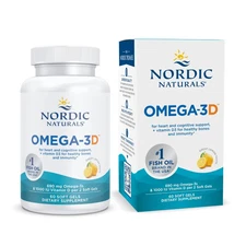 Nordic Naturals Omega-3D Lemon - Cognition, Immune, Cardiovascular & Bone Health