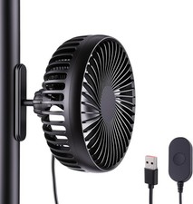 Magnetic Golf Cart Fan, Portable USB Powered Fan with Strong Magnetic Base