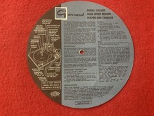 GARRARD MODEL 210/209 VINYL RECORD PLAYER INSTRUCTION SHEET EXCELLENT CONDITION 
