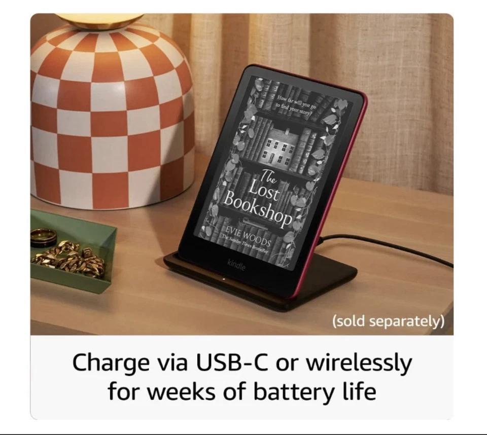 Amazon Kindle Paperwhite 7' 32GB 12th Gen Newest Version Without Ads Pink - Image 4 of 4