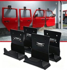 4 Pack Removable Door Storage Hanger W Rubber Wall Mount For 1956-2026 Wrangler