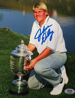 John Daly SIGNED 8x10 Color Photo w/JSA COA & Hologram PGA LEGEND METALLIC