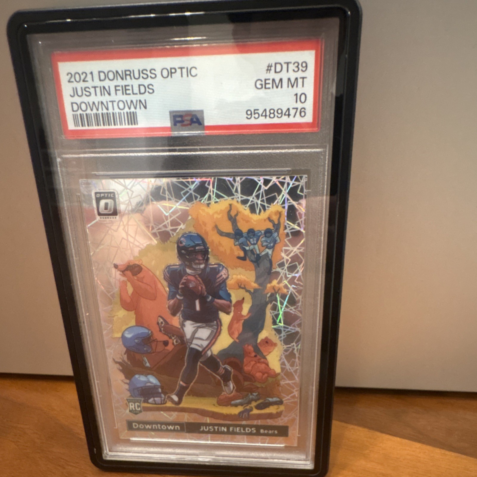 2021 Panini Donruss Optic Downtown Justin Fields Rookie PSA 10 DT-39