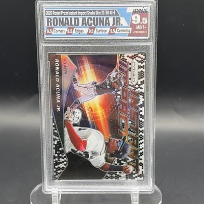 2020 Panini Prizm - Instant Impact Ronald Acuña Jr. #II-1 Snake Skin Prizm /50