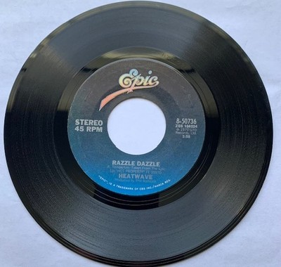 HEATWAVE-EPIC 8-50736-DISCO-RAZZLE DAZZLE-45RPM-7'' 1979 DISCO SOUL FUNK NM