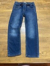 Levi's Jeans, Youth Boys Size 7, Blue, Jeans, Pull On, Straight Leg, 5-Pockets