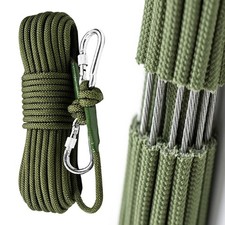 Climbing Rope Built in Steel Wire Static Rock Climbing Rope for Escape Rope Ice