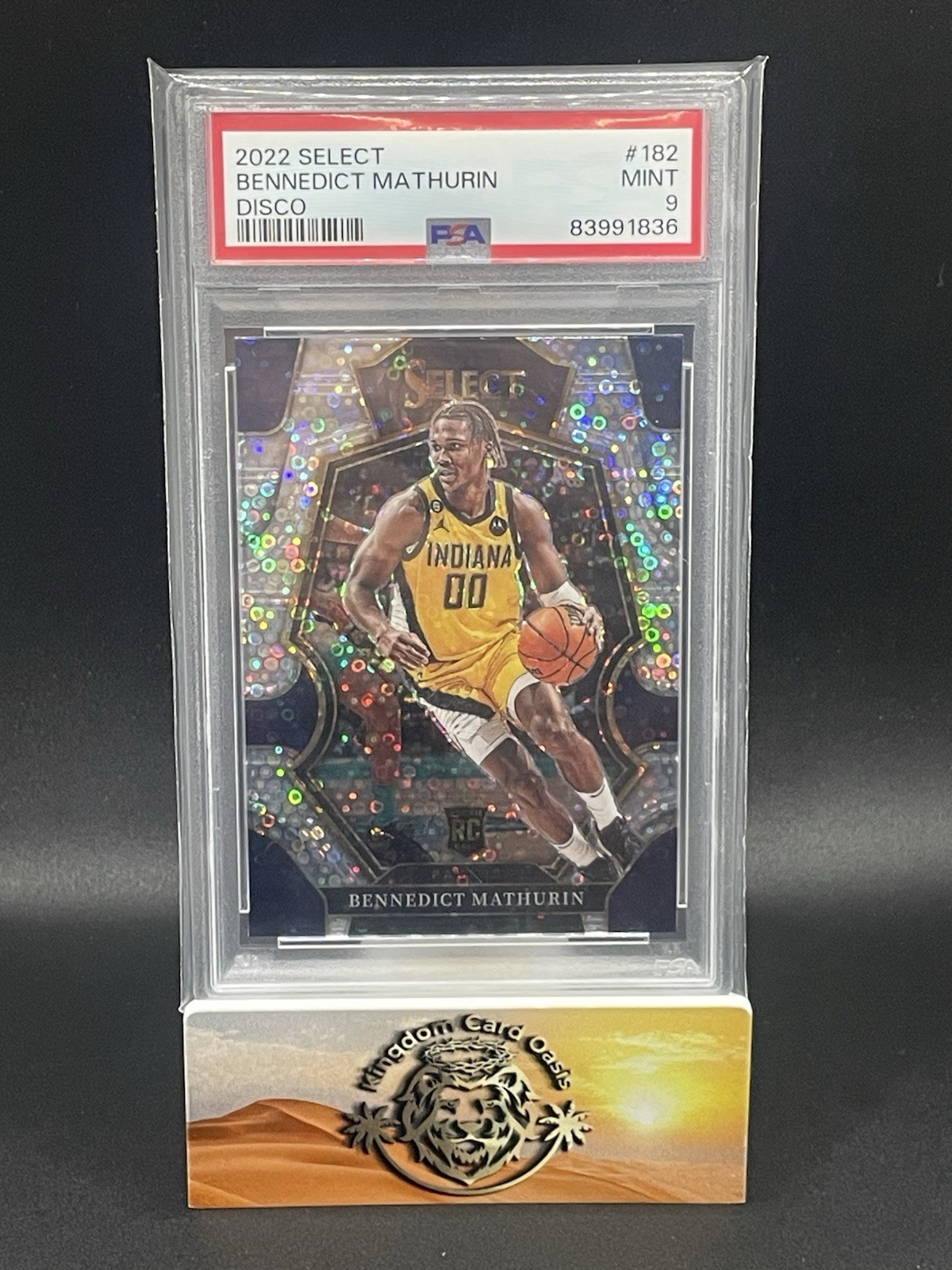 💥2022 Panini Select Premier Level Disco Prizm Bennedict Mathurin Rookie RC💥