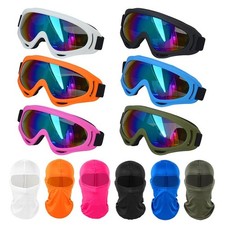 6 Set/12PCS Motorcycle Sun Goggles with Balaclava , Dirt Bike ATV Motocross R...