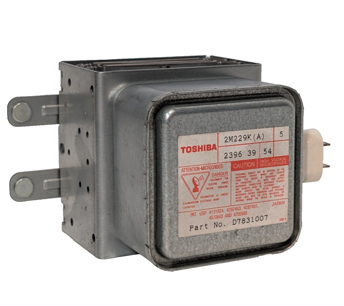 Toshiba 2M229K (A) Replacement Microwave Magnetron, D7831007, Made