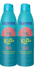Coppertone Kids Sunscreen Spray SPF 50 Broad Spectrum 5.5oz Pack Of 2 