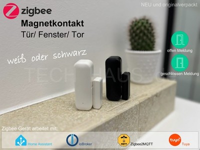 Zigbee2MQTT ioB HA Tuya Smart Home Tür/ Fenster/ Tor- Magnetkontakt Sensor
