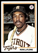 Ron LeFlore 1978 Topps #480 Detroit Tigers MLB READ FREE SHIPPING AutographDen