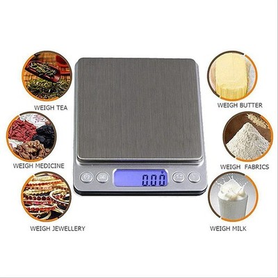 Digital Pocket Scale 3000g x 0.1g Jewelry Gold Silver Coin Herb Grain Electronic