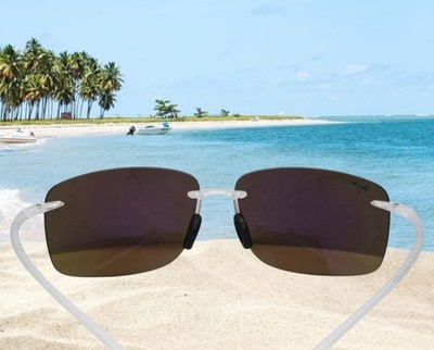 MAUI JIM crystal/blue HEMA polarized B443-05CM/MJ0443S-002 62