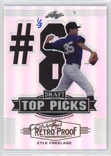 2014 Leaf Metal Draft Top Picks Retro Proof 1/3 Kyle Freeland #TP-KF1 Auto k4s