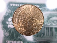 Vatican City 200 Lire 1999 Unc Pope John Paul II i3942 World Coin