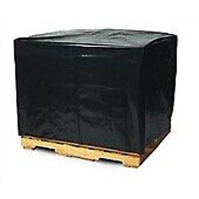 51 x 49 x 73'' 3 Mil Black Pallet Covers/Bin Liners with UVI Additive 50/Case