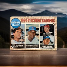 Topps 1967 Pitching Leaders National League League Leaders #9 McCormick Jenkins