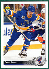 Craig Janney - 1992-93 Upper Deck #125 - St. Louis Blues Hockey Card