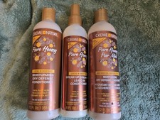 CREME OF NATURE BUNDLE OF 3 MOISTURIZING DRY DEFENSE LEAVE IN CONDITIONERS NEW