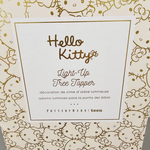 Hello Kitty Pottery Barn Light Up Tree Topper By Sanrio In Box RARE - Picture 6 of 9