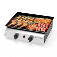 Tischgrill Gasgrill BBQ mit 2 Brennern Tischgasgrill mit Schlauch für …