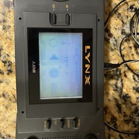 Atari Lynx PAG-0201 Handheld Console Color Screen w/ Case Manuals AC Adapter