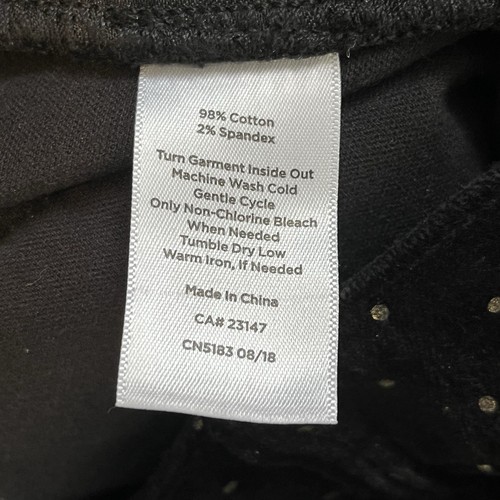 Talbots High Rise Straight Leg Curvy Polka Dot Pants Womens Size 4 Black Career - Picture 6 of 10