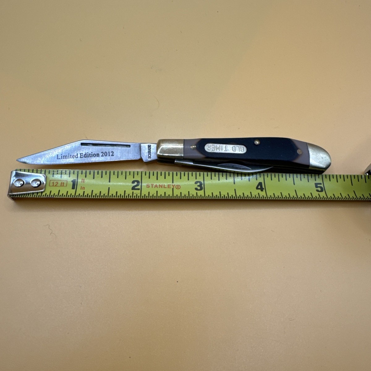 Schrade Limited Edition 2012 720T Old Timer 2-Blade Black & Tan