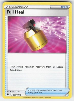 Full Heal 051/073 Uncommon Champion's Path Pokemon Near Mint