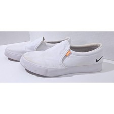 Nike Court Royale AC Slip On White Canvas Sne...