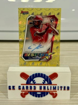 #ad 🔥2025 Bowman#x27;s Best James Wood RC Best TEK Gold AUTO 50 Nationals #BT 2🔥 $385.00