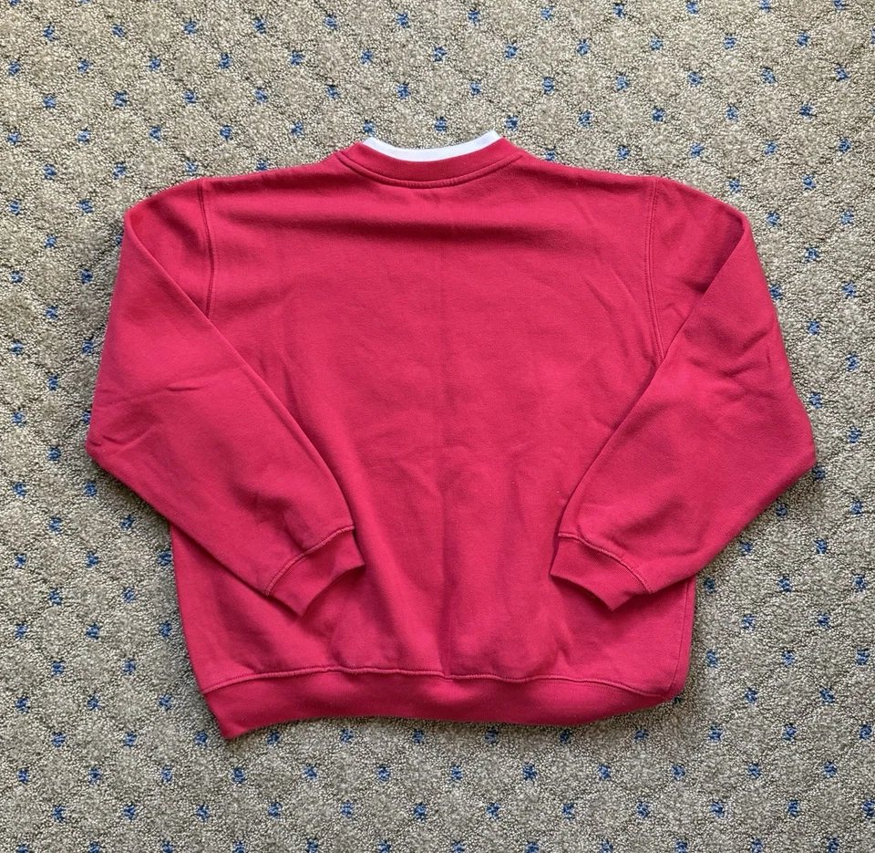 Sudadera Vintage Navidad Gato Talla Pequeña Grande Cuello Redondo Vacaciones EE. UU. Abuela Foto 3 de 4