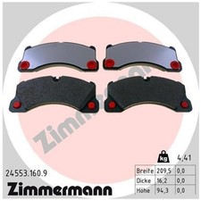 Satz Bremsbeläge Bremsklötze vorne für Porsche Cayenne 92A 9PA 9YA 9YB | 2430