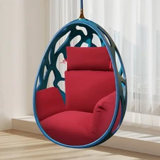 Hanging Swing Basket Seat Egg Chair Hammock Thickened Cushion 19.7*18.5 In