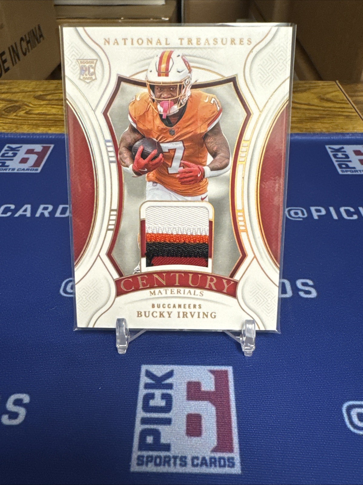 BUCKY IRVING 2024 PANINI NATIONAL TREASURES CENTURY ROOKIE PATCH GOLD RC /10