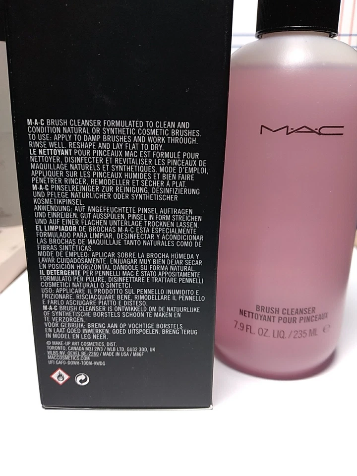 MAC косметика щетка очищающее средство, 7,9 жидкой унции / 235 мл новый в коробке - Изображение 3 из 4