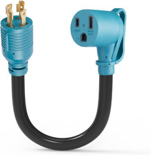 Welder Adapter Cord, L14-30P Twist-Lock Male to 6-50R Female, 4 Prong 30 Amp to