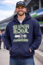 Seattle Seahawks Super Bowl XLVIII Champions NFL Zip Hoodie XL NWT