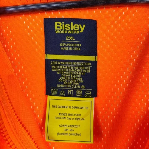 Bisley High Vis Heavy Duty Workwear Jacket Approved Standards Mens Size 2XL Poly image 11