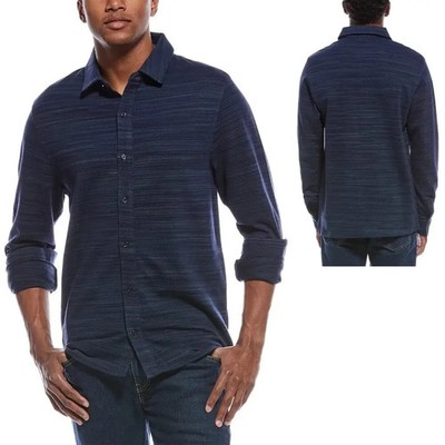Scotch & Soda - Size M - Classic Fit Space Dye Button-Up Shirt