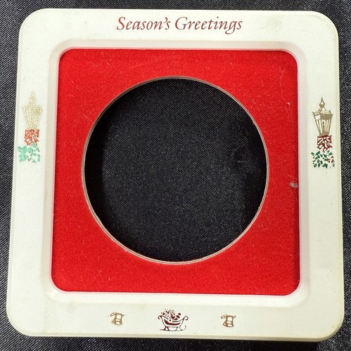 Commemorative Coin Or Medal Display Case Frame “Season’s Greetings”