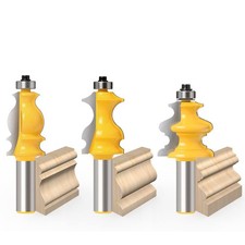 12 mm Schaft Formfr&auml;ser Bit 3 St&uuml;ck f&uuml;r Holzbearbeitung Architectural Eins&auml;tze