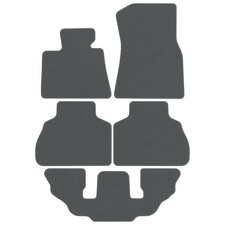 Velours Fußmatten für BMW X7 G07 ab Bj. 2019 6 - Personen Passform Neu GRAU ALPS