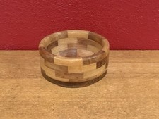 Wood Segmented Bowl 4" Beautiful